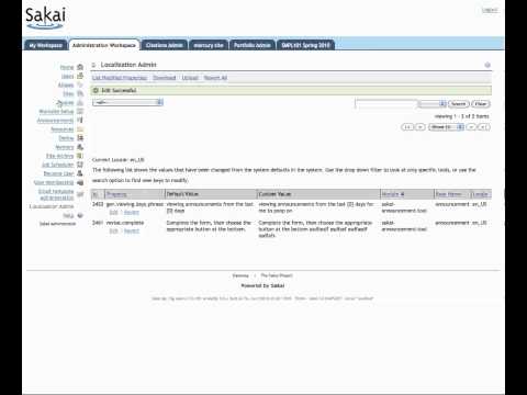 Database backed localization in Sakai - frontend