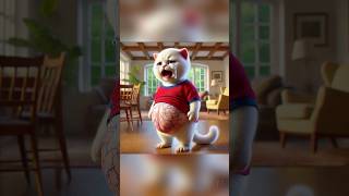 OMG! Kitten Has Lots Of Mice In Belly #cartoon #cat #cutecat