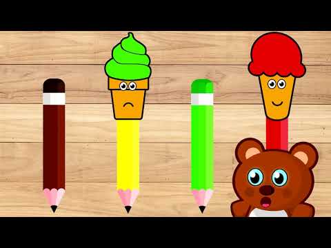 Wrong Colors with Ice Cream & Popsicle - Videos For Kids