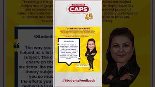 Student's Feedback: | Perspective and Appreciation | CAPS Academy
