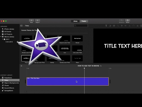 How To Add Text In iMovie