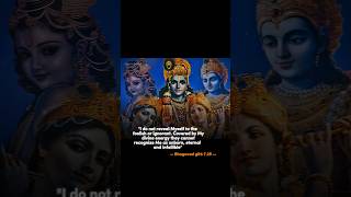 Why Krishna Is Hidden by Māyā #shorts #BhagavadGita #Krishna #Maya #GitaWisdom #Bhakti