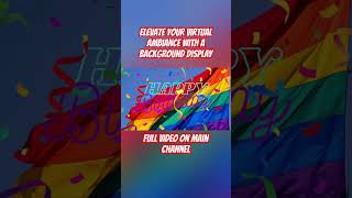 Gay Pride Birthday TV Screen background #gaypride #happybirthday #tvbackground