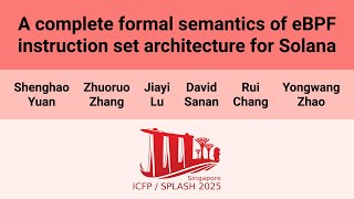 [OOPSLA'25] A complete formal semantics of eBPF instruction set architecture for Solana