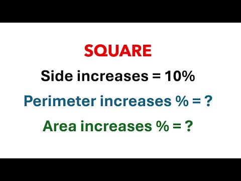 Area Problem for Square. Geometric Word Problem. How to get the Area of a Square with Changes.