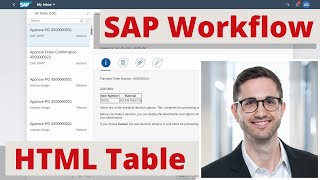 HTML Table in Task Description in SAP Workflow / Flexible Workflow