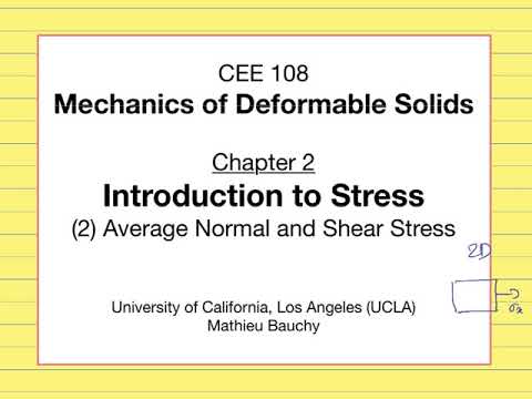2.2 Average Normal and Shear Stress