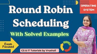 OS 10 : Round Robin Scheduling |  Step by Step Solved Example