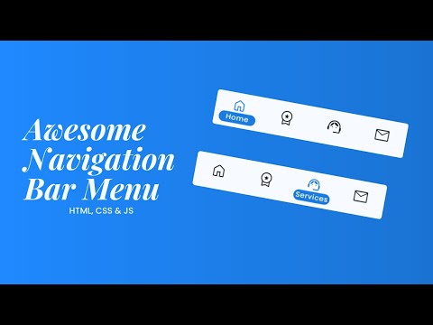 Awesome Navigation Bar Menu Indicator using HTML, CSS & JavaScript
