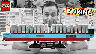 Boring... LEGO Maersk Ship Review | Dual Fuel Container Vessel