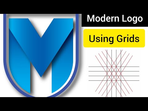 How To Design Modern Logo Using Grid #Gridlogo