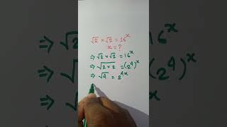 A nice exponent math Olympiad question #maths #exponentialequation #exponents