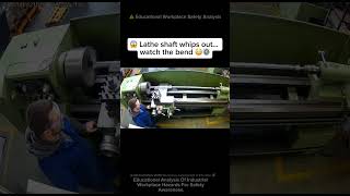 ⚠️ INSANE Lathe Shaft WHIPS Back FAST 😳⚙️ #workfails