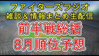 【ファイターズラジオ】7/27 雑談＆情報まとめ 前半戦総括 逆転優勝に必要なものは？ 大事な夏場が始まる 8月順位予想