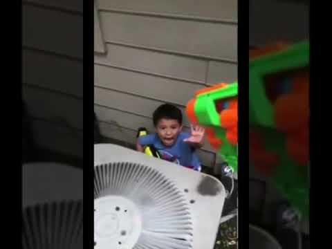 Kid gets murdered with nerf to beautiful music