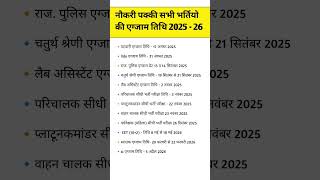 Rajasthan new vacancy 2025 Rajasthan Patwari Exam Date 2025 | Lab Assistant Exam Date 2025 #sarkari