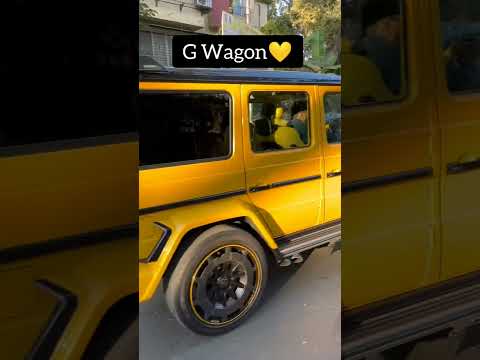 Yellow color g wagon💛 #gwagon #g63amg #mercedes #ytshortvideo