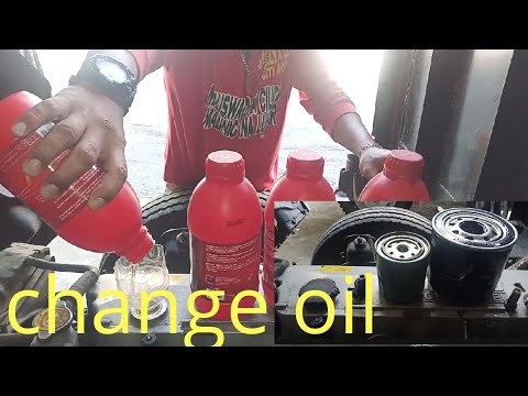 Change oil and replacing oil and fuel filter