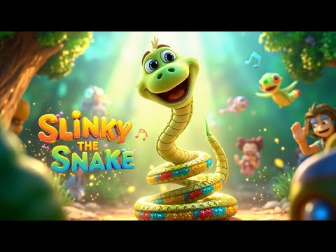 🐍 Slinky the Snake | Fun Jungle Dance Song for Kids | Wiggle, Twist & Slither! 🐍🎵