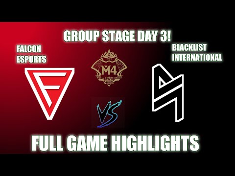 FALCON ESPORTS DEFEAT BLACKLIST INTERNATIONAL "TWICE" | M4 GROUPSTAGE DAY 3| BLACKLIST VS FALCON