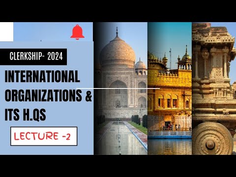 WBPSC CLERKSHIP' 24- (LECTURE-2) NAME OF INTERNATIONAL ORGANIZATIONS & ITS HEAD QUARTERS with Tricks