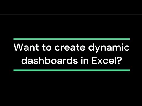 Want Dynamic Dashboards? Try the Camera Tool in Excel!