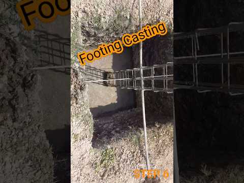 Column Footing  casting 👍 #ytshorts #trending #trendingshorts #explore #reinforcement #concrete