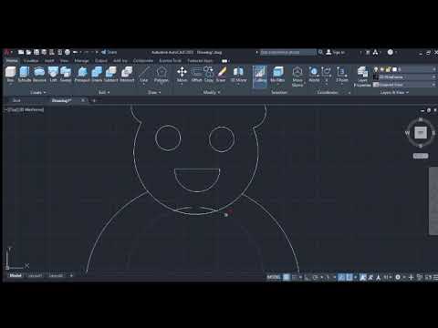 BEAR DRAWING || AUTOCAD || TUTORIAL # 6