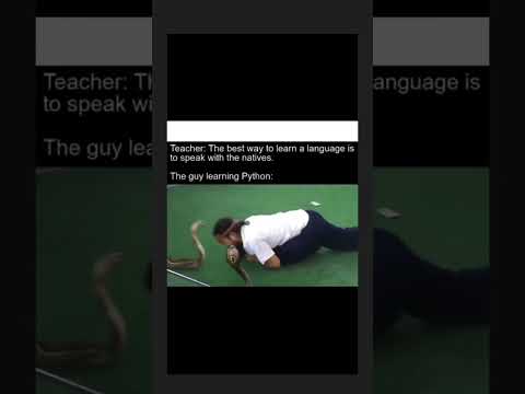 How to learn Python programming language beginners course    #coding #programming #codememes #shorts