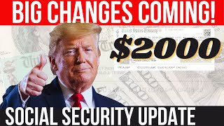 $2000 UPDATE! HUGE SOCIAL SECURITY CHANGES 2026! SSA SSI SSDI Payments | Social Security Update