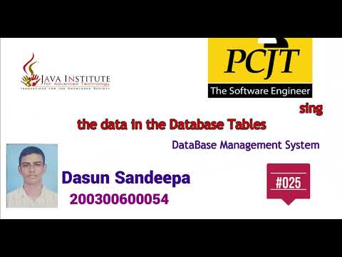 DBMS Task 25 - Explain how to use the Average SQL Functions using the data in the Database Tables