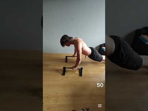 day 24, everyday doing high push ups sets #letsgetit