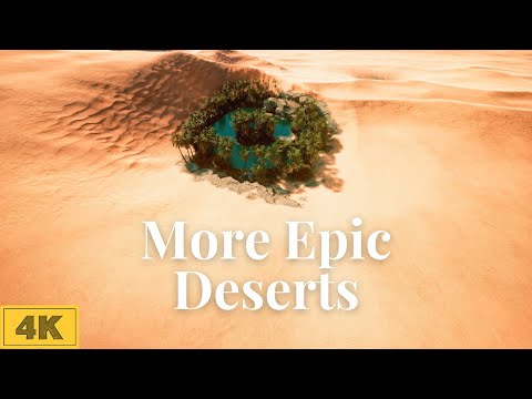 Desert Drone 4K Nature Videos | Relaxing Scenery | Calming Music | Aerial Nature Footage.
