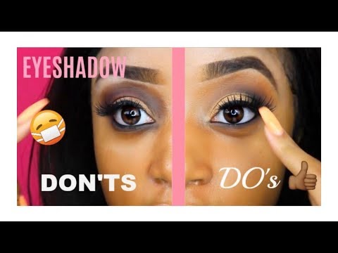EYESHADOW DO'S AND DON'TS!! Beginner friendly | The Glam Cho