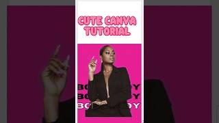Cute Lady poster canva tutorial #canvatutorial #canvatutorialforbeginners