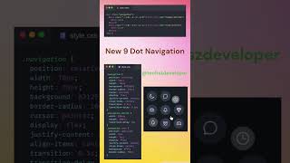 Magic New 9 Dot Navigation Menu Using HTML CSS#codeisart#coding#codelife#python#coderlifestyle#cards