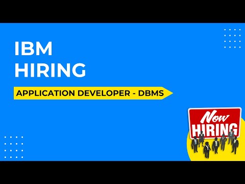 IBM Hiring Application Developer   DBMS