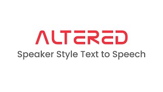 Altered Studio - Emotive TTS Demo