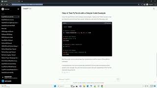 install pytorch locally