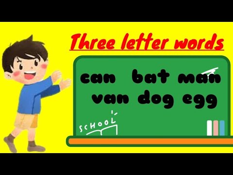100 three letter words||three letter easy words to learn and write||My Tips My Vlog