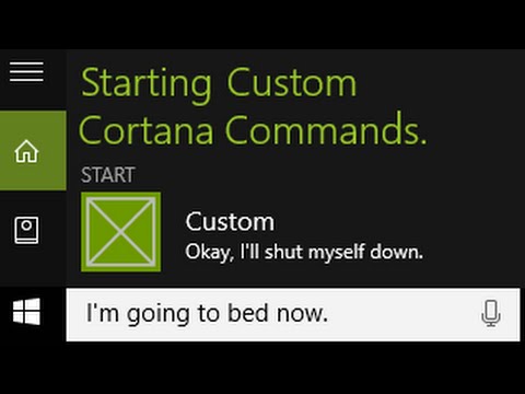 How to Create Custom Cortana Commands (1/2)