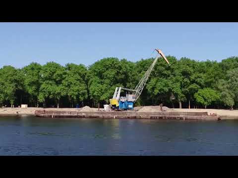 Gomel beach preparation. Sozh River. Timelapse Spring 2003