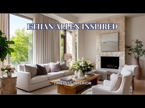 Ethan Allen Modern Classic Interior Ideas | A Tour of Luxury & Calm