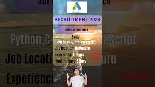 Google Ads is hiring 🔥| 2023,2022,2021 eligible #google #googlehiring #jobsalerts #job #hiring
