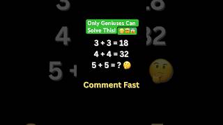Can You Solve This Genius Math Puzzle? 🧮 | Viral Brain Test | Guess Before Time  Ends #shorts #math