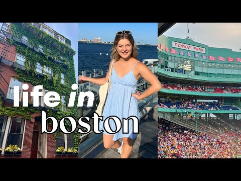 LIFE IN BOSTON | Exploring Seaport + a Red Sox game! ⚾️