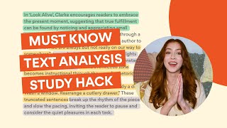Must Know Text Analysis Study Trick for VCE English!