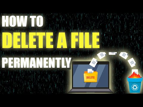 How To Delete a File Permanently Without Ending Up in The Recycling Bin. PC Tips Tutorial.
