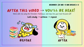 25-Min x 2 Pomodoro with Chimmy✨ | Study Focus Timer + 5-Min Break | Calm Lofi Beats.