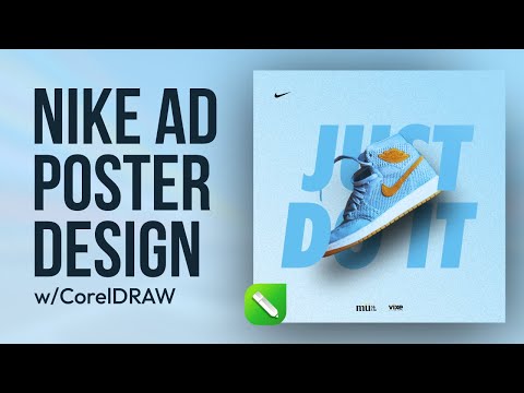 Best Nike AD Poster Design | CorelDRAW Tutorial